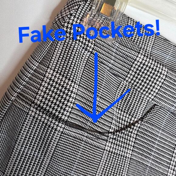 Sunday Best Sz2 Black n White Houndstooth Check Plaids Freshman Straight pants - Picture 4 of 13